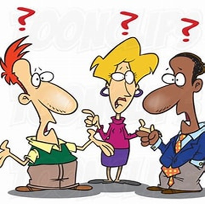 confused people
